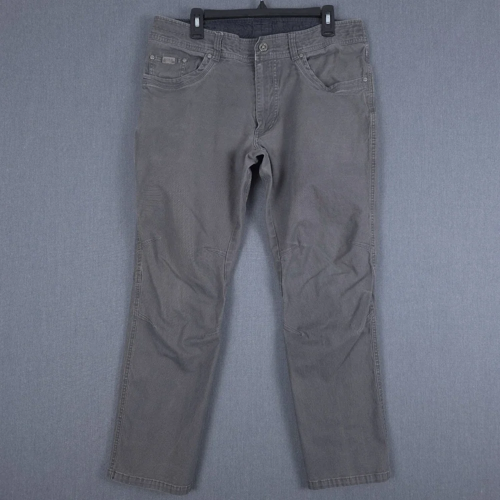 Kuhl Kanvus Jeans Mens 36x30‎ (Fits 34x28.5) Gravel Gray Outdoor Pants 5114